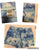 PINK tye dye blue cargo soft cotton shorts Tye dye blue cotton cargo drawstring shorts Junior S - 2