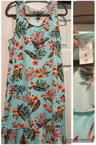 Croft & Barrow Size M pullover with pockets- perfect swim cover! Women's - M