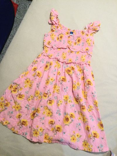 Old Navy Pink n yellow sundress 10-12