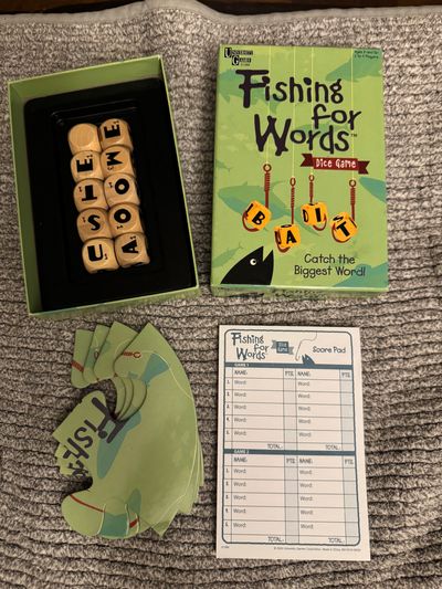 University Games NEW- Fishing For Words Dice Game