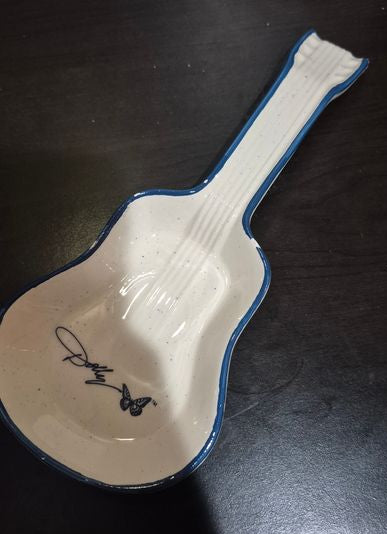 Dolly Parton Small Guitar Dish New Signed Dolly