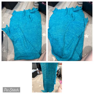 Teal Mermaid blanket