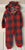 Carters 24M, red/blue plaid fleece, footless, zip-up, hood w/ ears 18-24 Months