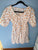 NEW Sim & Sam NEW white puff sleeve dress with orange polka dot. Adjustable top Women's - S