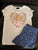 Carter Kids Create A Better World Shirt & Polka Dot Shorts 7-8