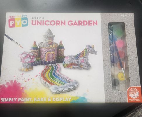 New Paint your own unicorn stone garden New unicorn castle garden kit