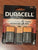 Brand new duracel 9V two pack of batteries