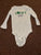 Carter's white lucky baby long sleeve onesie 9 Months