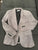 H&M Gray suit jacket long sleeve with 1 button in front 7-8