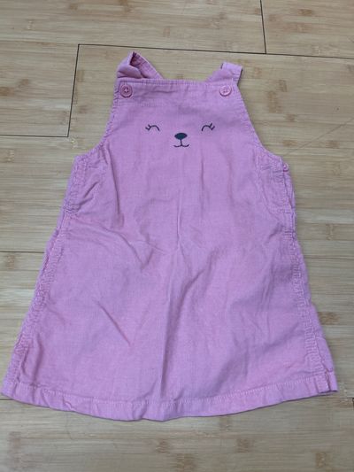 Carters Pink overall dress 18 Months