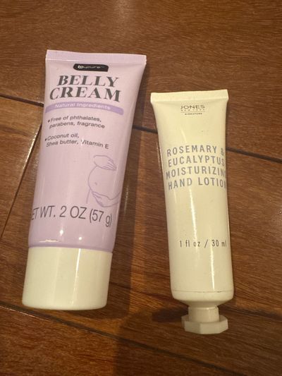 Brand new belly cream by B pure and Jones Rosemary and eucalyptus hand lotion