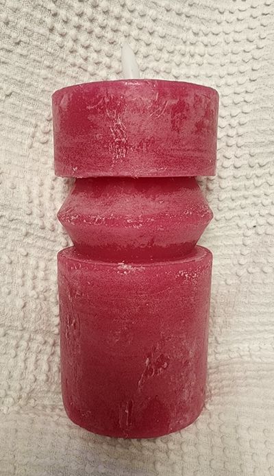 NEW LED WAX CANDLE batteries operator  6" high
