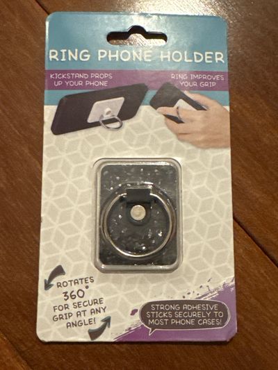 Brand new ring phone black holder rotate 360 Secure fit for phones