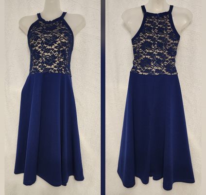 SHEIN Blue dress to the knee Women's - L