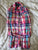 Gap Kids Long sleeved plaid dress size Small  6T/6