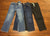 Set of 3 pants Lot 2 denim, 1 khaki 5T/5