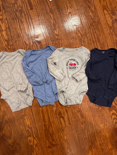 Carters 24 month long sleeve onesie snap closure bundle 24 Months