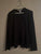Crystal Kobe 2 Piece Attached Dressy Black Sweater Top Women's - S