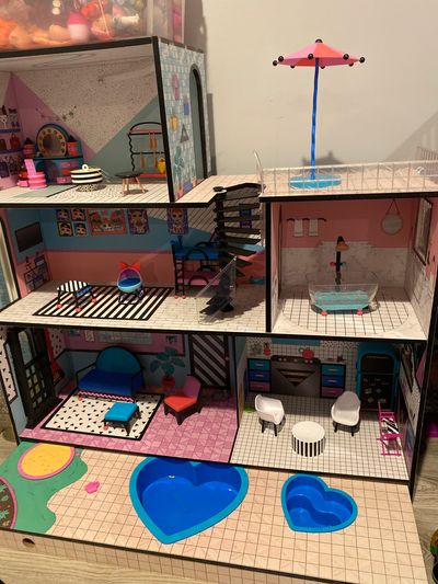 lol surprise LOL Surprise OMG House Real Wood Dollhouse