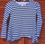 Btween navy and creamy white striped top Size 8. Great condition. SFPF home 7-8