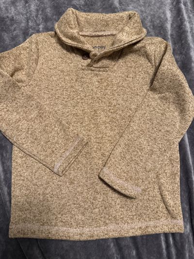 Jumping Beans Shawl neck fleece sweater top 5T/5