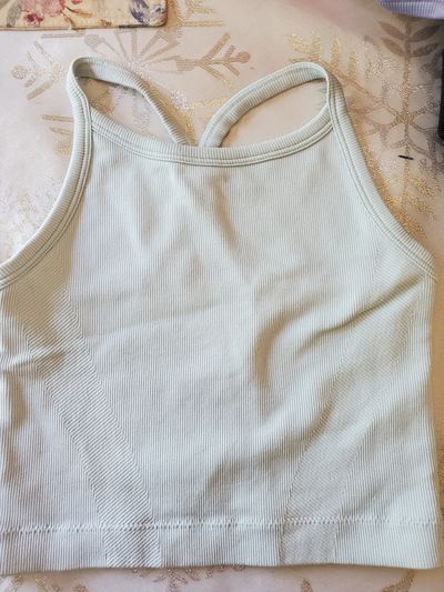 All in motion -green tank top  7-8