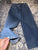 Scoop Wide leg jeans with tiny blue rhinestones- so pretty in light Women's 10