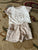 Cloud island Beach club short sleeve shirt and shorts outfit 3-6 Months