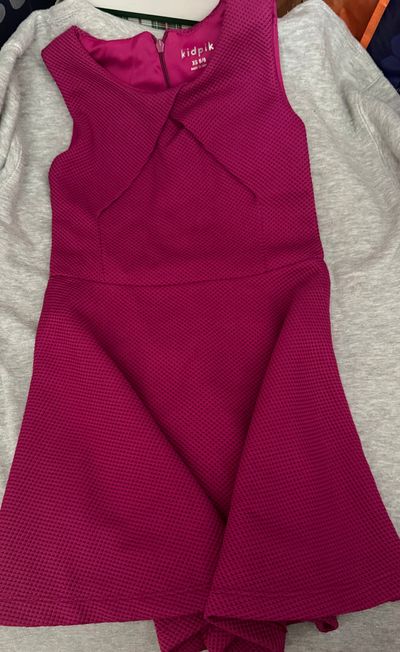 Kidpik Maroon Swing Dress  5T/5