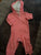 Carters pink polka dot fleece one piece With hood. Size 6m 6 Months