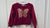 the childrens place maroon butterfly fleece sweater 3T