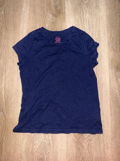 Faded Glory cap sleeve navy blue shirt 14-16