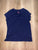 Faded Glory cap sleeve navy blue shirt 14-16