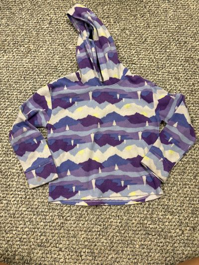 Jumping beans Purple fleece hoodie 6T/6