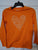 Cat and Jack Orange long sleeve halloween tshirt with a heart 10-12