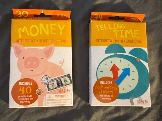 Bendon Telling Time & Money Flashcards -2pcs