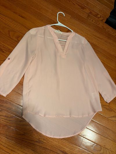 Size small light pink dressy top  Junior S - 2