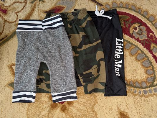 Pants Set of 3 baby boy pants 0-3 Months