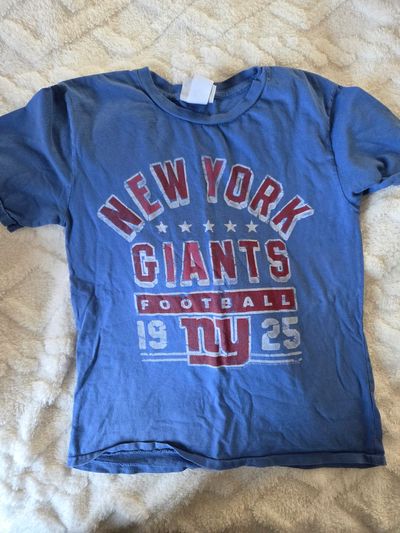 Junkfood short sleeved shirt NY Giants  6T/6