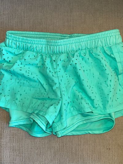 Champion Green laser cut overlay shorts 6T/6