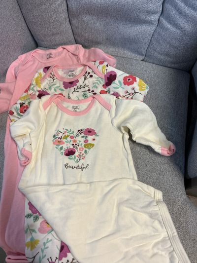 Touched By Nature 3 Sleep Dresses 0-6 Months