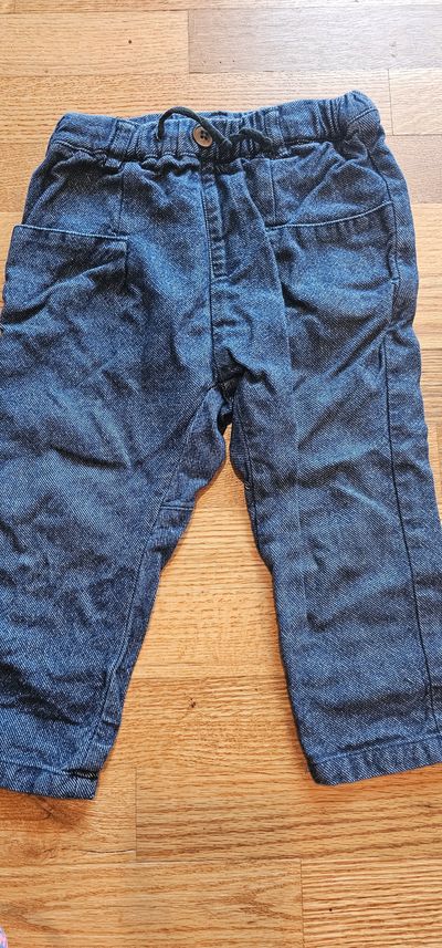 Zara Baby Boys size 2-3T soft denim pants has one tiny paint stain 3T