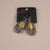 Paparazzi Silver Yellow Gem Flourish Earrings