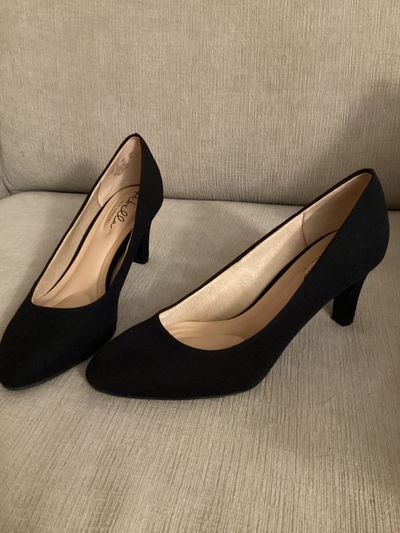Abella Black fabric shoe 9 (Adult)