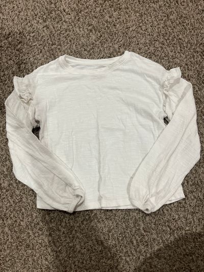 Cat and jack White long sleeve 6T/6
