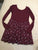 Childrens Place size14 LS maroon dress 14-16