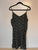 Old Navy Black A-Line Dress w Tiny White Flower Patter Women's XXL 18