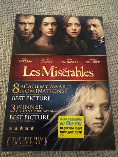 Brand new sealed les miserables dvd