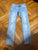 Denim embroidered flowers sz 8 ripped skinny jeans  7-8