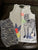 Carters Kid Blue Zebra Print Shirt and Shirts- 2pc 7-8